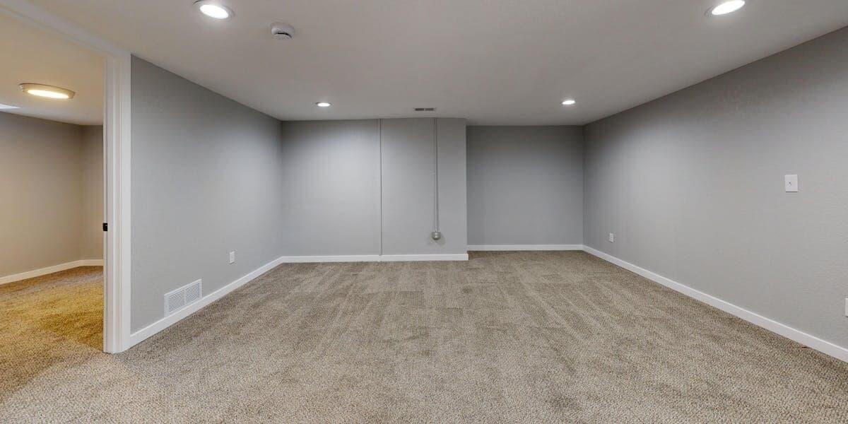 Aerial neighborhood view in New Jersey