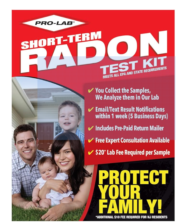 PRO-LAB Radon Gas Test Kit